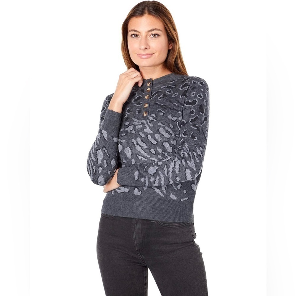 Heartloom Natalia Sweater, Animal Print, Size S